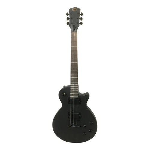 Guitarra eléctrica SX EE Series EE3S les paul de tilo satin black con diapasón de palo de rosa