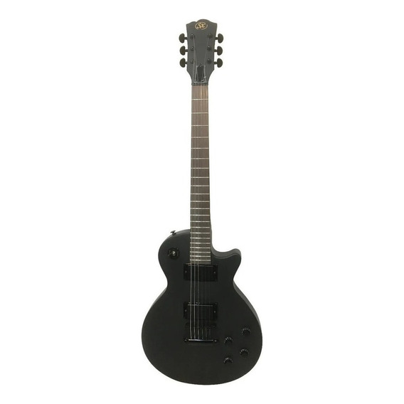 Guitarra eléctrica SX EE Series EE3S les paul de tilo satin black con diapasón de palo de rosa