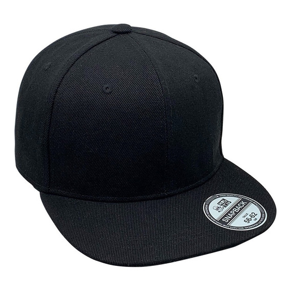 Gorra Snapback 6 Paneles Visera Plana Alta Calidad Premium Regulador Plástico