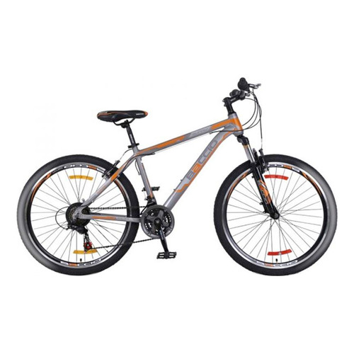 Bicicleta Baccio Sunny 27.5 Montaña 21 Velocidades Shimano Color Gris/naranja Tamaño Del Cuadro M