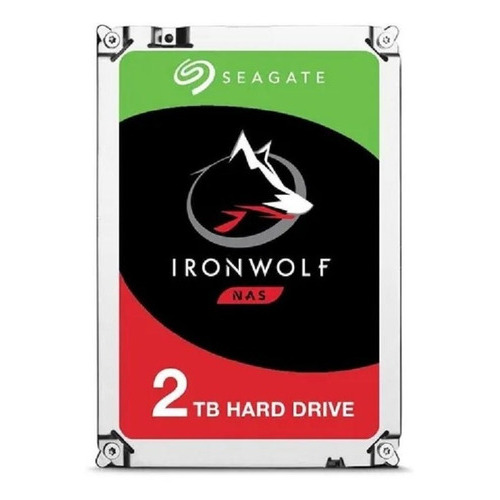 HD Seagate Ironwolf St2000vn004 de 2 TB, color plateado