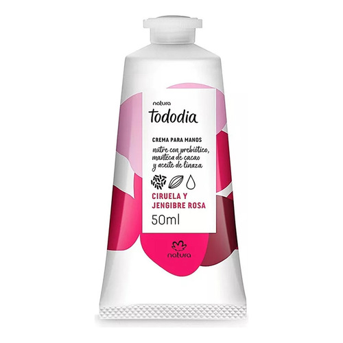  Crema Para Manos Natura Tododia Ciruela Y Jengibre Rosa 50ml