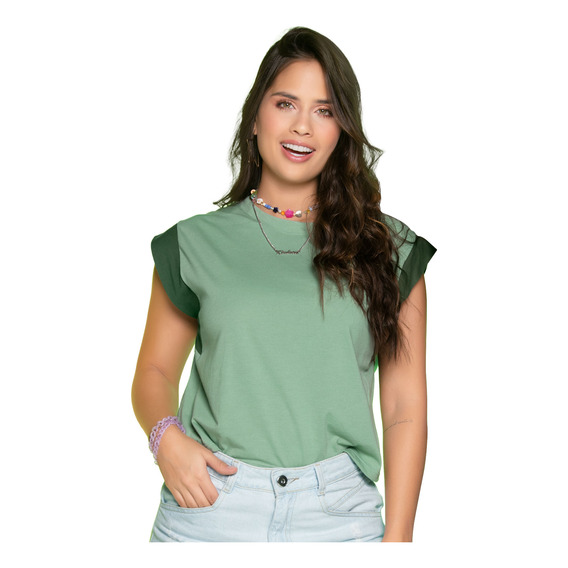 Camiseta Mujer Verde Atypical 32802