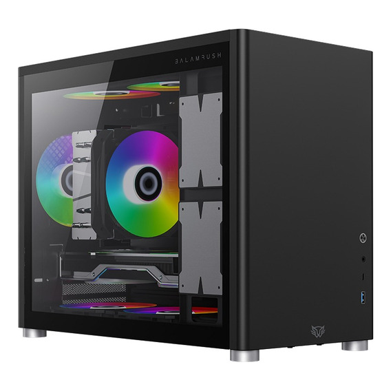 Gabinete Gamer Micro Torre Eris Jet Gi985 Color Negro