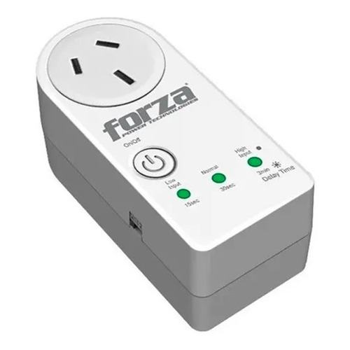 Protector Tension Voltaje Forza Zion Fvp-1202b-a 220v Pcreg Color Blanco