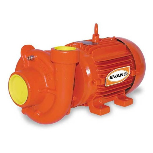 Bomba Industrial Eléctrica Evans 3hp Trifásica Color Naranja Frecuencia 60 Hz