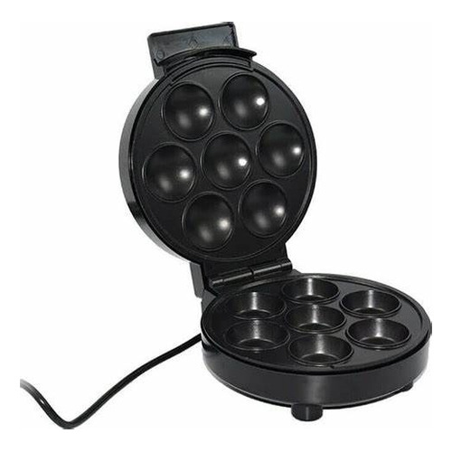 Máquina Waffles Queques Cupcake 1000w Color Negro