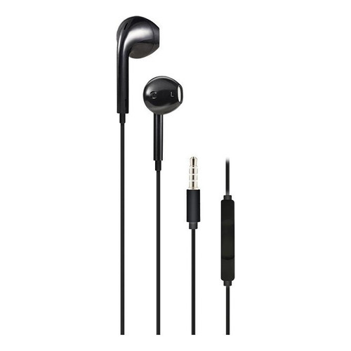 Auriculares Celular In Ear Manos Libre Microfono Noga Ng1600 Color Negro