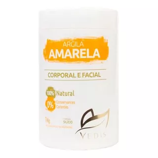 Argila Amarela Facial E Corporal Pote 1kg - Vedis