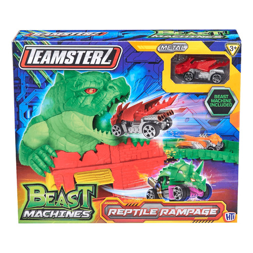 Teamsterz Pista Beast Machines Reptile Rampage Con Vehículo