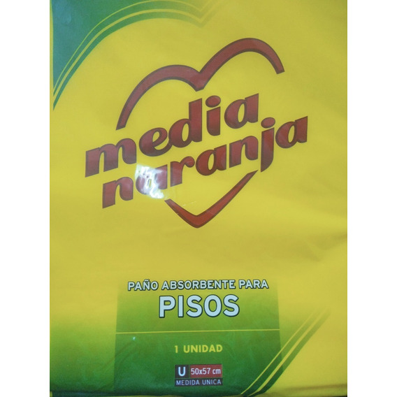 Paño Media Naranja Absorbente Para Pisos 1 Unidad