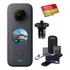 Insta360 One X2 360 Cámara Con Visualización Táctil - 5.7k30 360 Video, Modo De Cámara Frontal Constante, Foto De 18mp 360 + Instapano | El Paquete Incluye Adaptador De Montaje Para Gopro Ecosystem Y