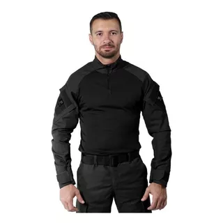 Combat Shirt Steel Tática Bélica Masculina Risptop Preta