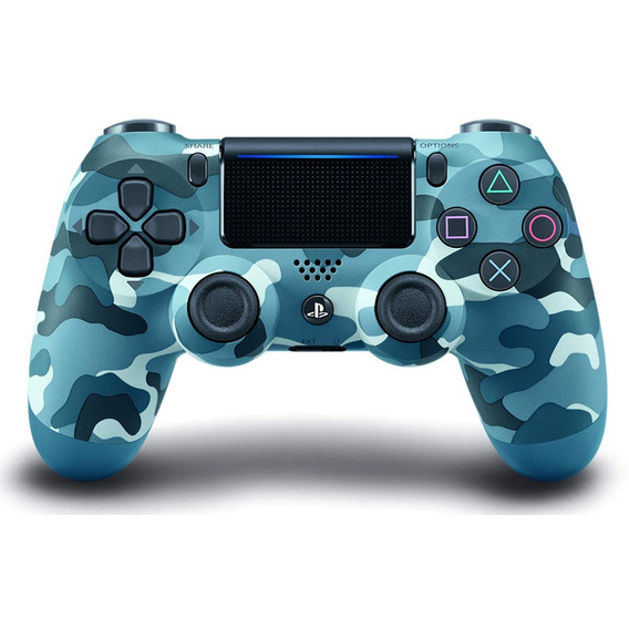 Control Dualshock 4 Blue Camouflage Para Ps4 A Meses