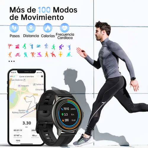 Smartwatch Mujer Reloj Inteligente Deportivo Mesh Negro – La Casa del Reloj