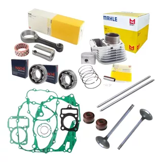 Kit Completo Motor Titan Fan 125 2002 2008 Válvulas Vareta