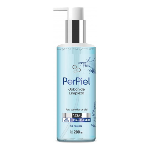 Jabón De Limpieza Facial Perpiel Sin Aroma 200 Ml