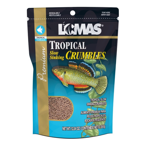 Lomas Mini Pellets Para Peces Tropicales 350 Grs Acuario Peces Pecera