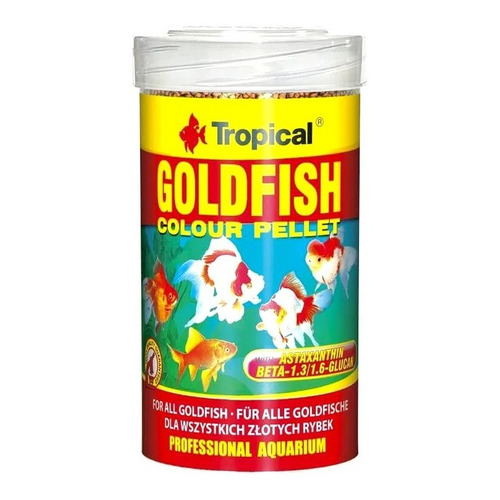Tropical Goldfish alimento color pellets S 45g