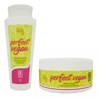 Kit Shampoo E Mascara Para Cachos Perfect Vegan Inblue 