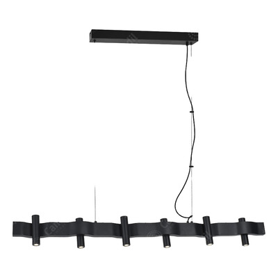 Lampara Colgante Calix Led Deco Moderno Negro 36w  Negro