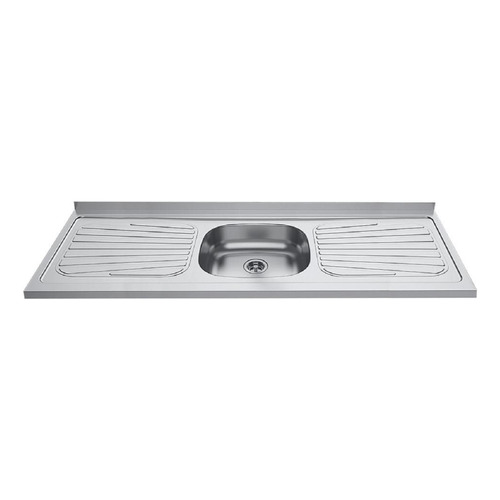 Lavadero Para Cocina Madesa De Acero Inoxidable 150 X 52 Cm Color Gris