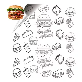 Papel Acoplado Hamburguer 30x38 1000un Papel P/ Lanche