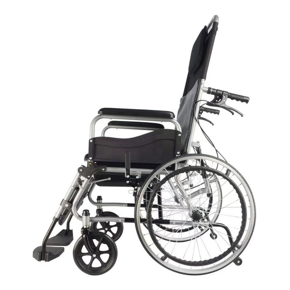 Silla De Ruedas Reclinable Comodo Y Elevapiernas Lujo 120 Kg