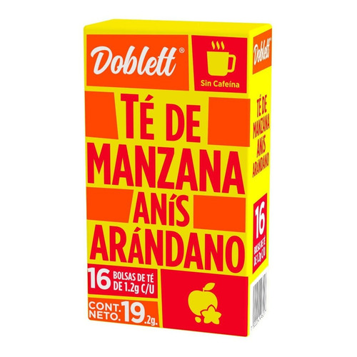 Té Doblett Manzana Anis Arandano 16 Sobres 19.2g