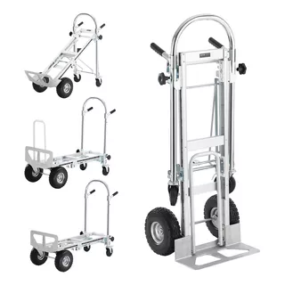 Vevor Carretilla De Mano De Aluminio Carrito Plegable1000lbs