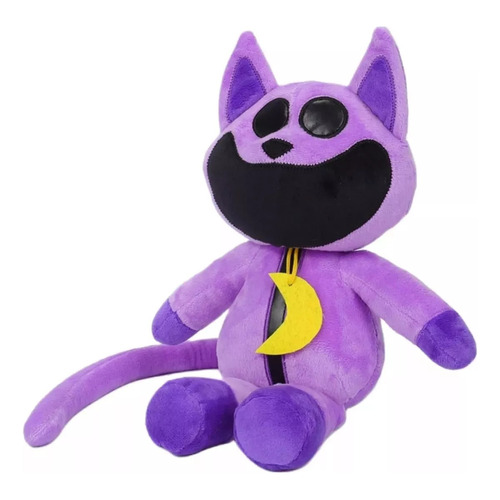 Criaturas Sonrientes, Muñeco Sonriente De Terror, Animal, Color Big mouth purple cat