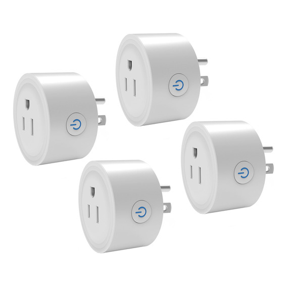 Enchufe Inteligente Wifi Smart Plug Con App, 4 Uds.