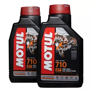 Aceite 2t Motul 710 100% Sintetico X2 Unidades