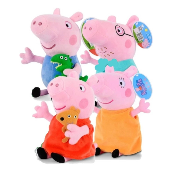 Peluches Peppa Pig Y Su Familia 25 Cm