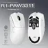 Ratón Gamer Attack Shark R1 18000dpi Paw3311 Tri-Mode 1000 Hz Blanco