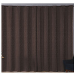 Cortina Sala Jacquard 4.00m X 2.60m Semi Blackout Requinte Cor Marrom-escuro