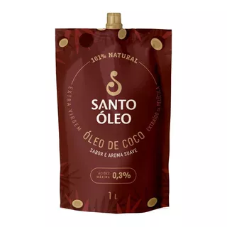 Óleo De Coco Extravirgem De Película Natural 1l Santo Óleo