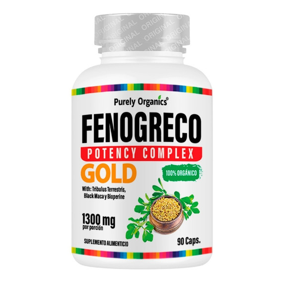 Fenogreco 1300mg | Potency Complex Gold | 90 Caps Sabor Sin sabor