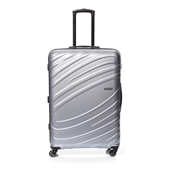 Bolsa de viaje grande American Tourister Silver Tesa 2.0, color plateado liso
