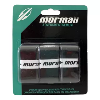 Overgrip Premium Mormaii  Grip Para Raquete Beach Tennis 3un Cor Preto