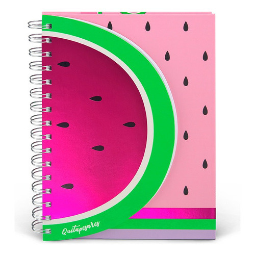 Cuaderno A5 Quitapesares Sandia C/espiral Mooving Color Rosa