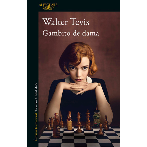 Gambito de Dama, de Tevis, Walter. Serie Literatura Internacional Editorial Alfaguara, tapa blanda en español, 2020
