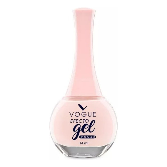 Vogue Esmalte Color Efecto Gel Facil Aplicacion 14 Ml Eterna Color Rosa claro