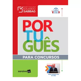 Português Para Concursos - 1ª Edição De 2017, De Sabbag, Eduardo. Editora Saraiva Educação S. A., Capa Mole Em Português, 2017
