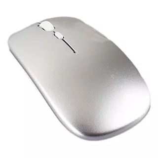 Mouse Bluetooth Sem Fio Usb Portátil Recarregável Ergonômico Cor Versão Aprimorada De Modo Duplo 189d Prata