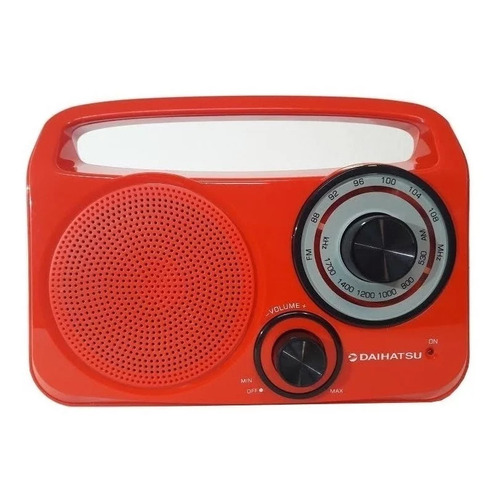 Radio  Daihatsu Audio D-RP400 analógico 220V portátil color rojo