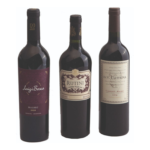 Seleccion 3 Vinos Premium Rutini Luigi Bosca Dv Catena 