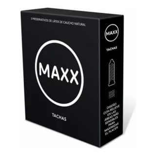 Preservativo Maxx Tachas X 3 Unidades
