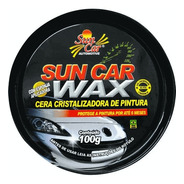 Cera Cristalizadora Sun Car Wax - 100g + Aplicador Espuma