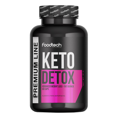 Keto Detox Quemador De Grasas 60 Caps - Foodtech